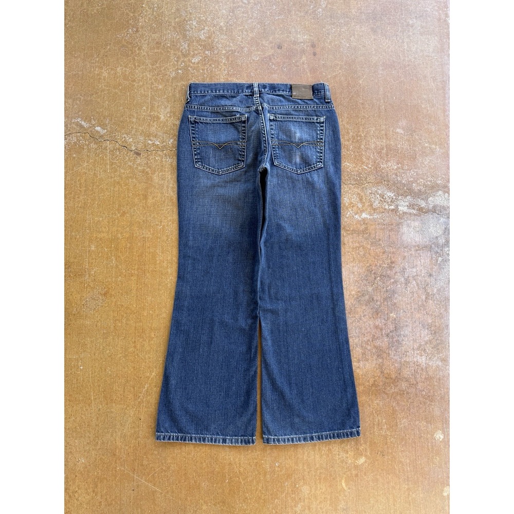 VTG Anchor Blue Bootcut Western Cowboy Skater Denim Jeans Y2K 32Wx32L